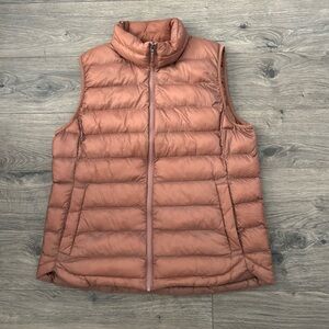 Women’s Large 32 DEGREES  Lightweight PACKABLE PUFFER VEST Brown Gold